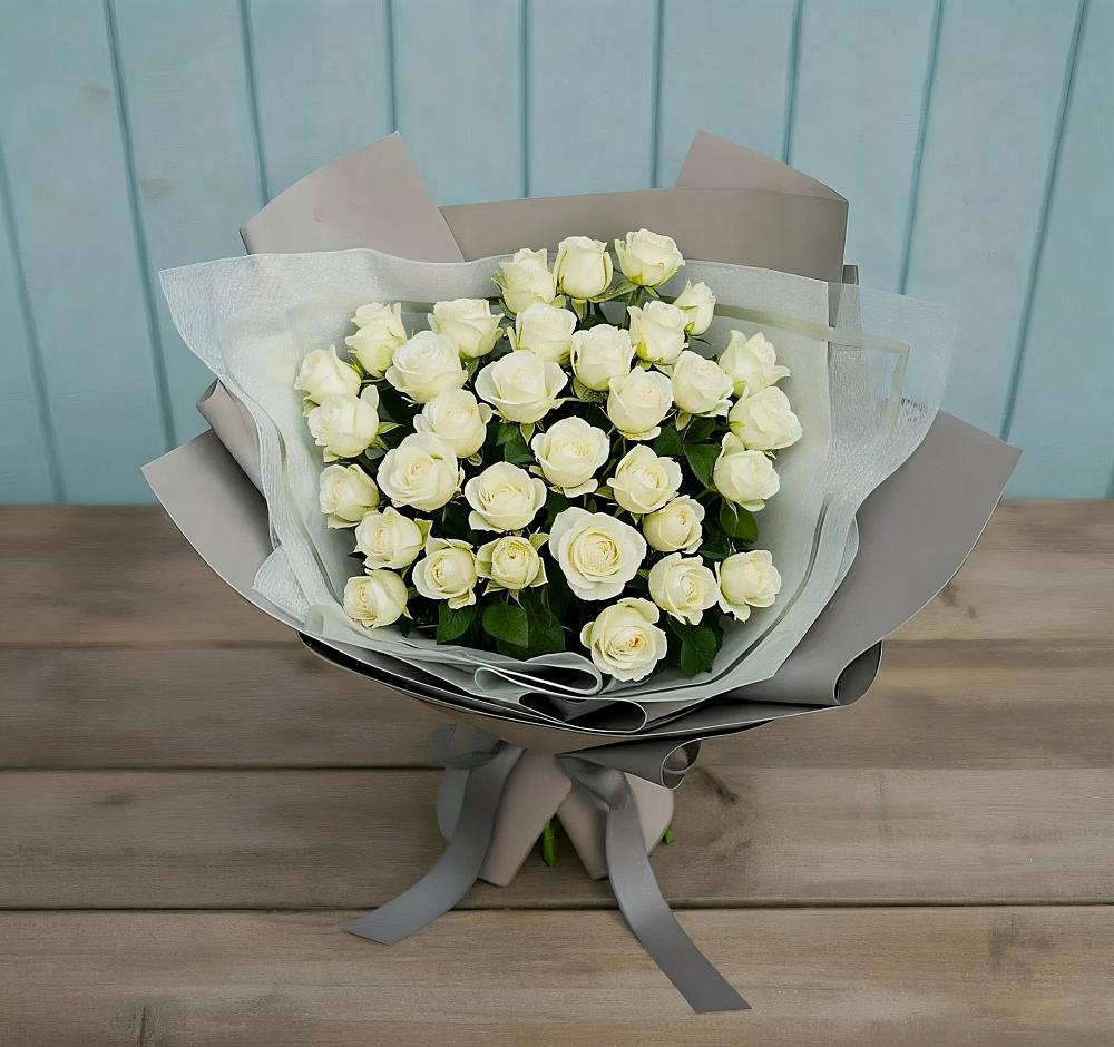 Букет Белоснежная нежность в Терволово