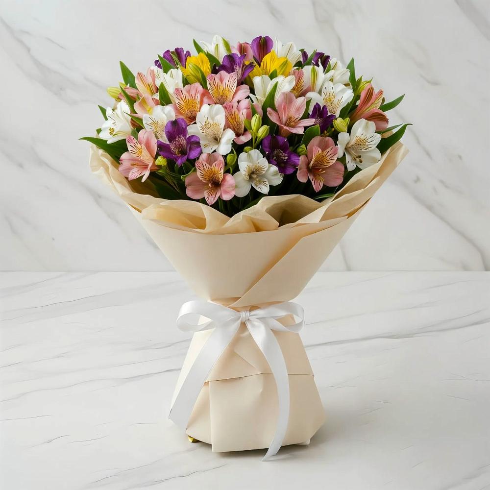 Букет цветов из: Альстромерии в Терволово