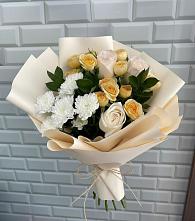 Букет цветов из:  Розы и Хризантемы в Терволово