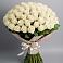Букет 101 беля роза Белоснежка в Терволово