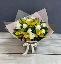 Букет цветов из:  Орхидеи и Розы в Терволово