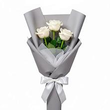Букет 3 белые розы #REPLACE_PRED# Терволово