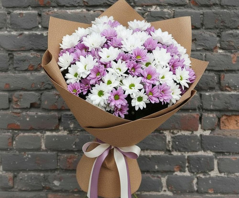 Букет цветов из: Хризантемы в Терволово