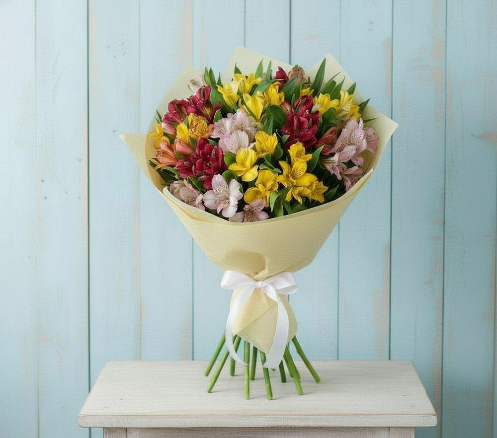 Букет цветов из: Альстромерии в Терволово